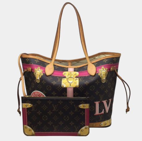 Louis Vuitton Brown Monogram Canvas Neverfull Summer Trunks MM Tote Bag