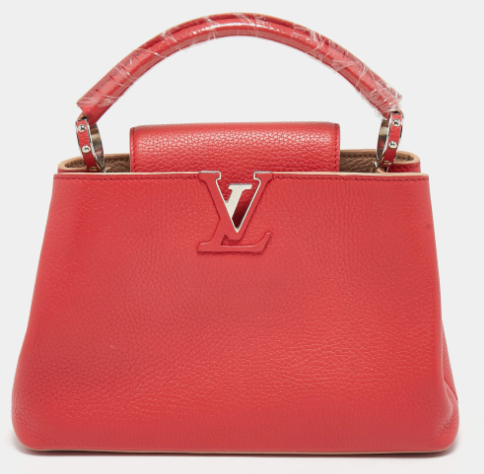 Louis Vuitton Red Taurillon Leather Capucines BB Bag